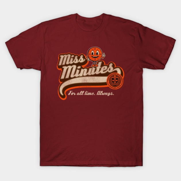 Miss Minutes Worn T-Shirt by Alema Art